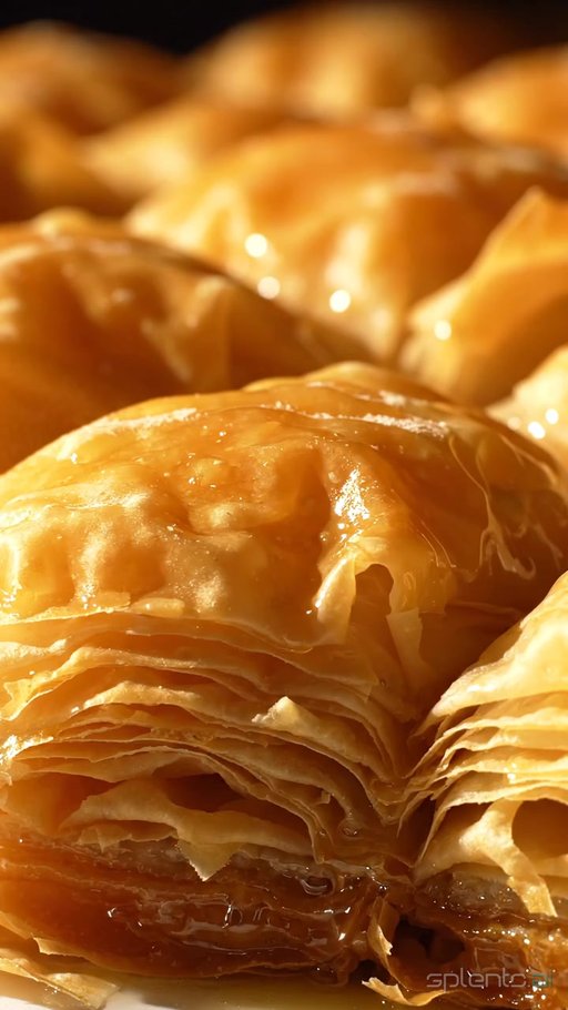 Golden Baklava Stack