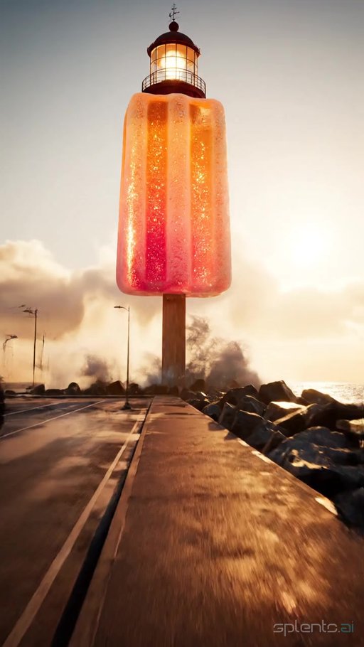 Sunny Lighthouse Orange Popsicle