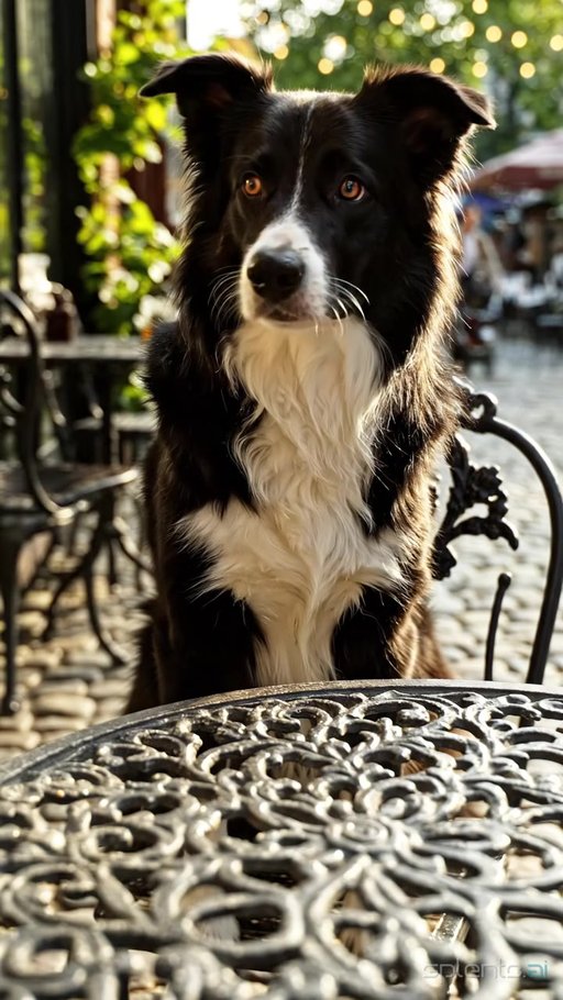 Border Collie Cafe Table