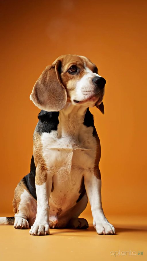 Seated Beagle Dog