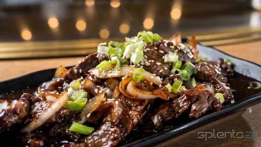 Hot Beef Dish with Scallions