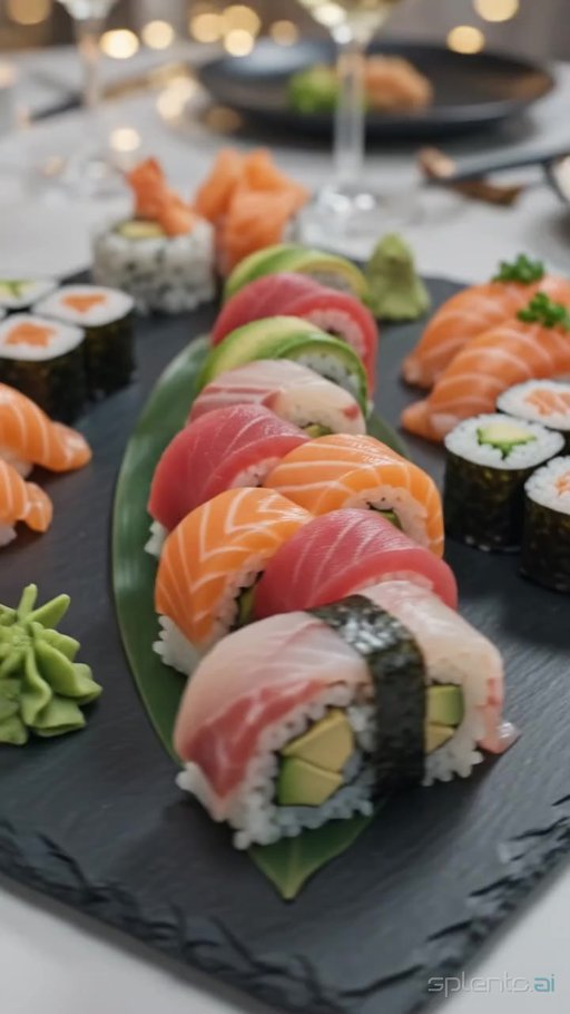 Elegant Sushi Platter — restaurant video