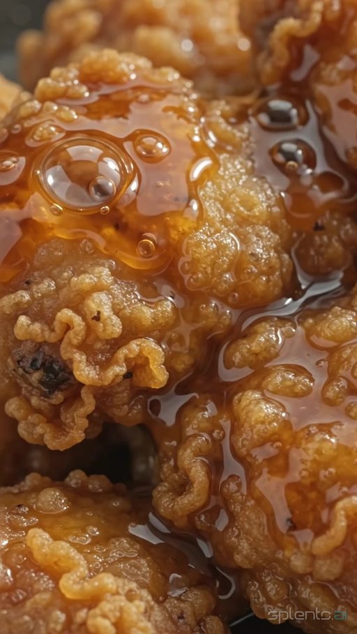 Glazed Fried Chicken Drizzle Macro