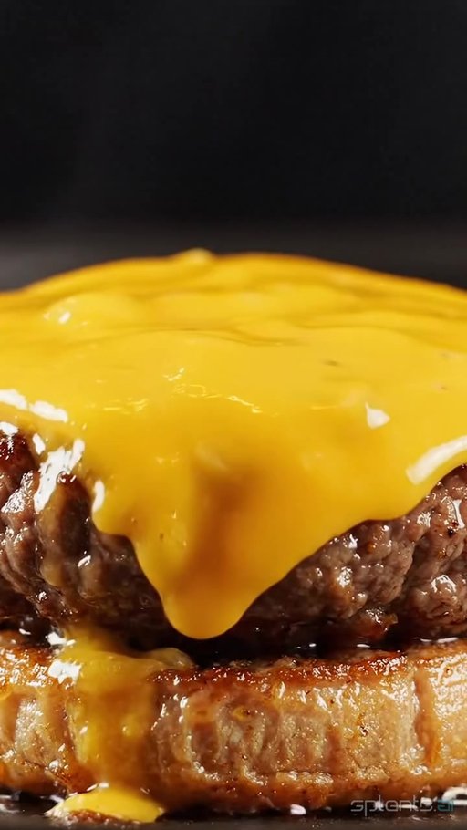 Rich Cheeseburger Close-Up — restaurant video