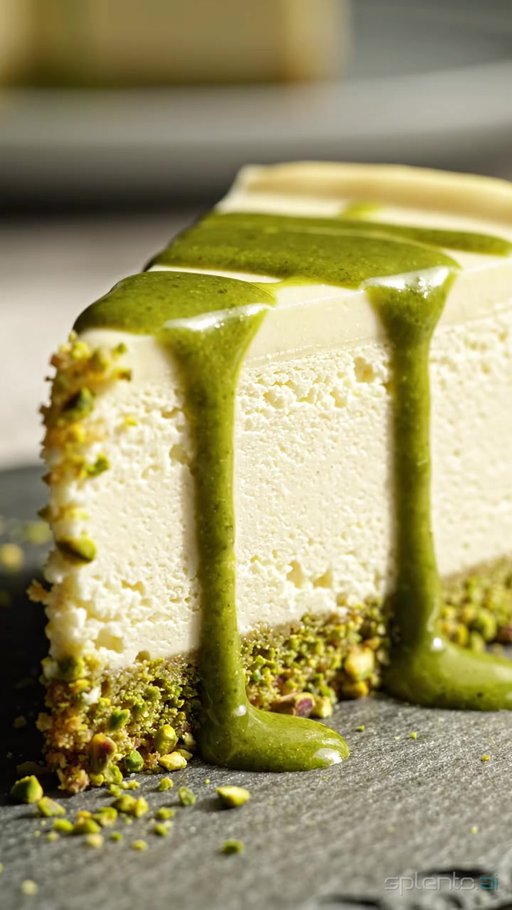 Matcha Pistachio Cheesecake
