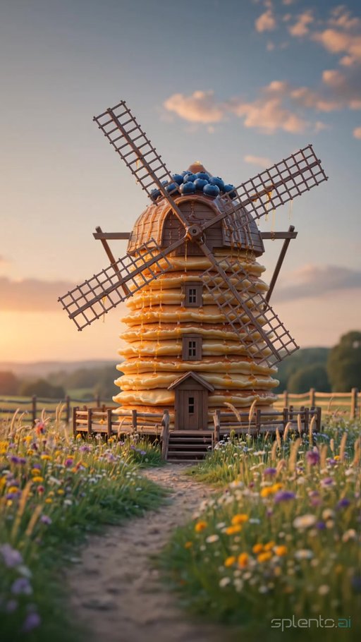 Fantasy Pancake Windmill