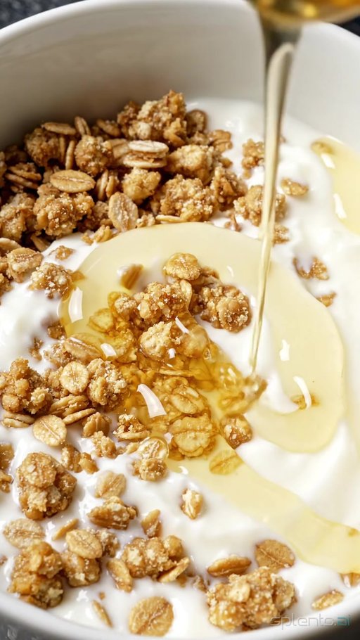 Yogurt with Granola and Honey — restaurant video