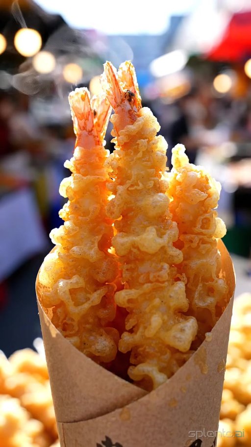 Shrimp Tempura at Street Market