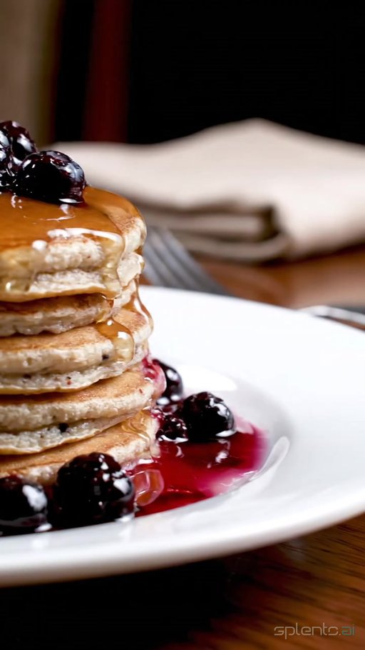 Fluffy Blueberry Pancakes