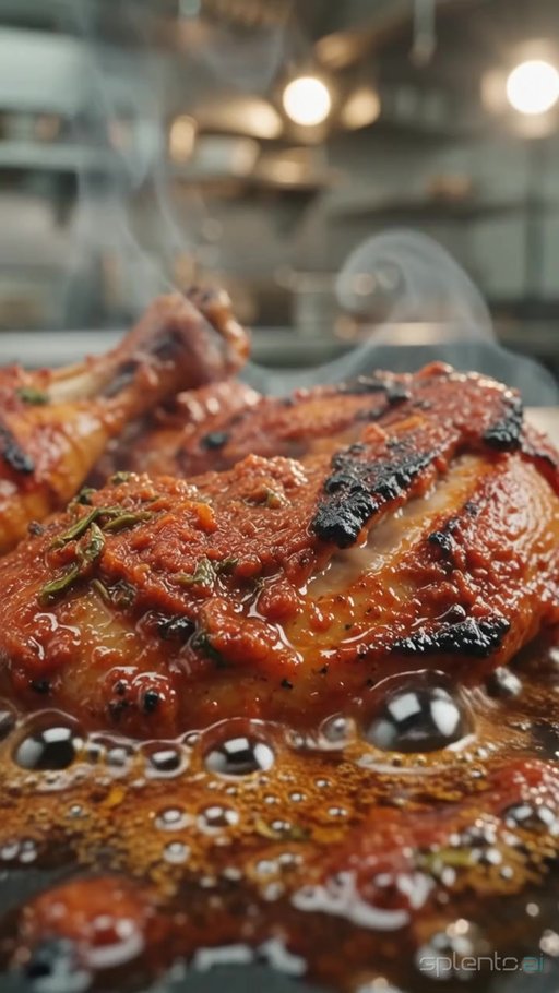 Grilled Chicken Skewers with Red Sauce
