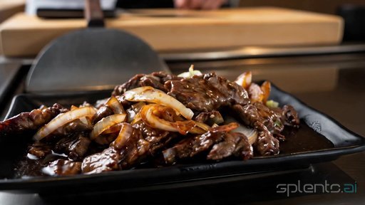Chef Preparing Teppanyaki Dish