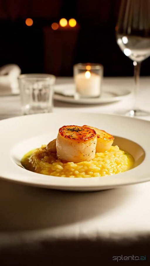 Seared Scallops Risotto