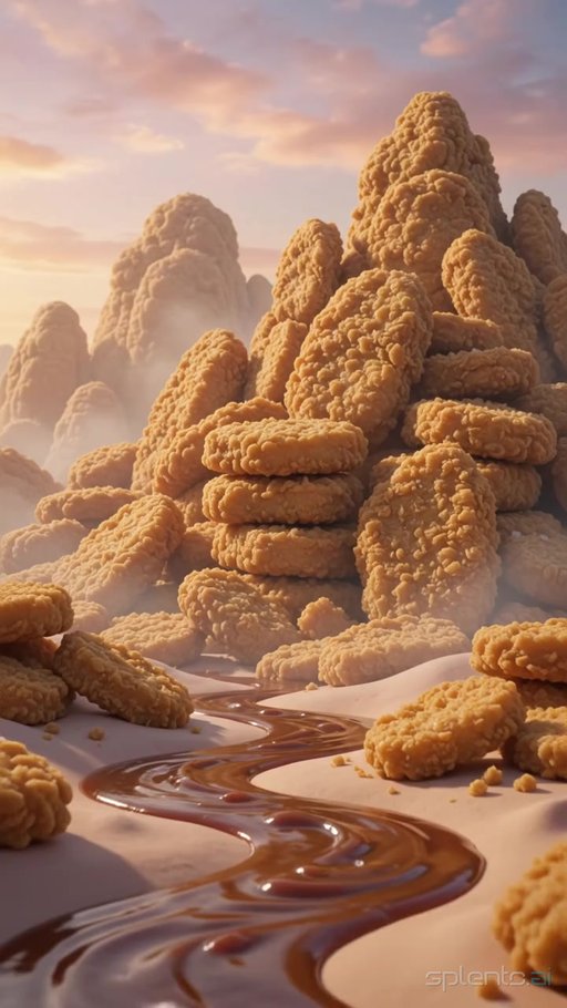 Chicken Fantasy Landscape