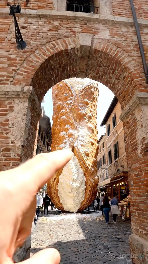 Surreal Cannoli in Historic Market