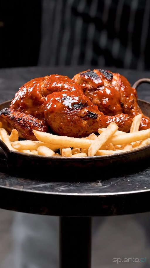 Grilled Chicken with Glazed French Fries