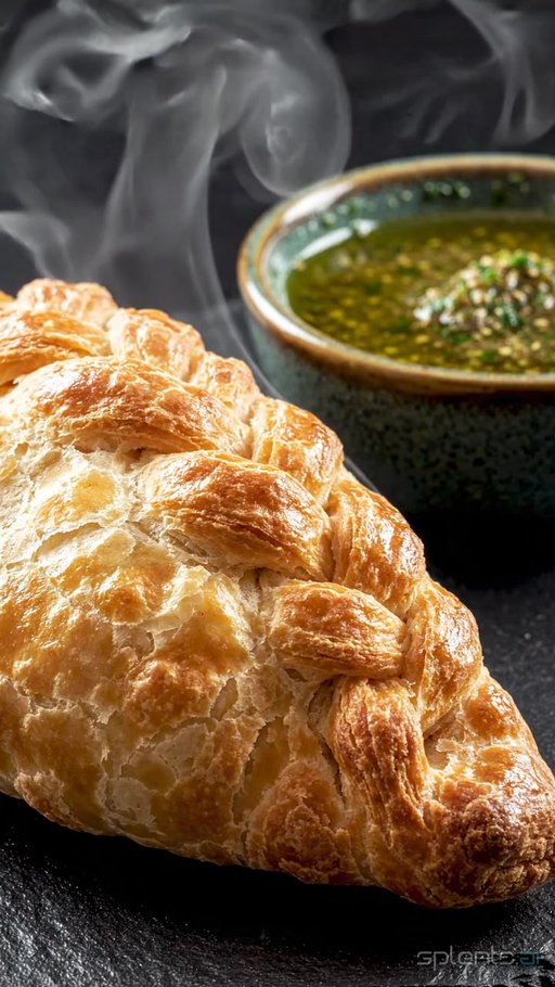 Braided Pastry Bake With Herb Sauce