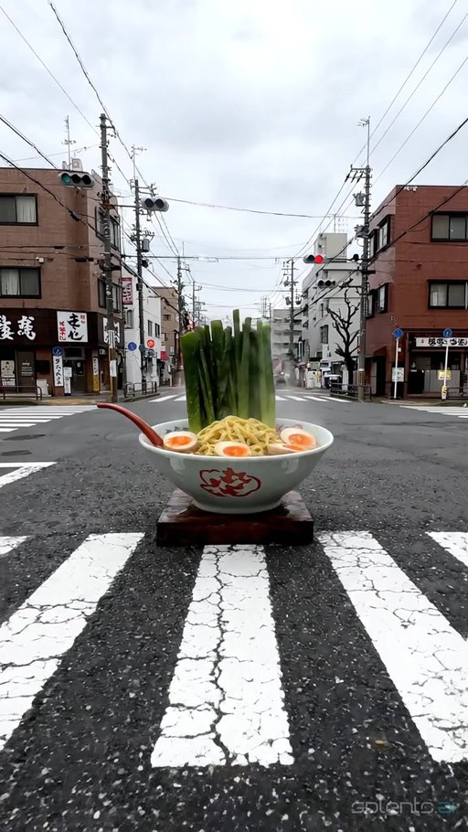 Ramen in Pedestrian Crosswalk — restaurant video