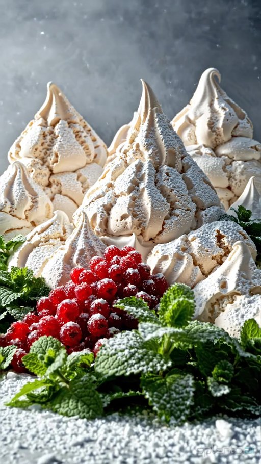 Meringue Cookies with Fresh Berries