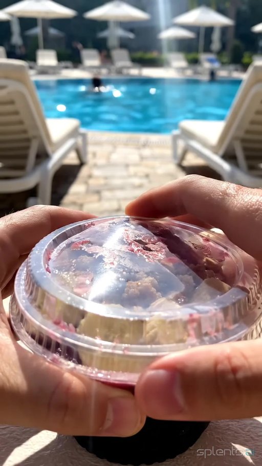 Ice Cream Shaved Over Fruit