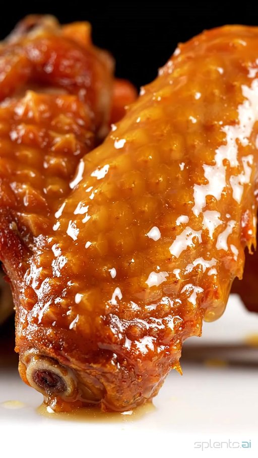Garnished Buffalo Chicken Wing
