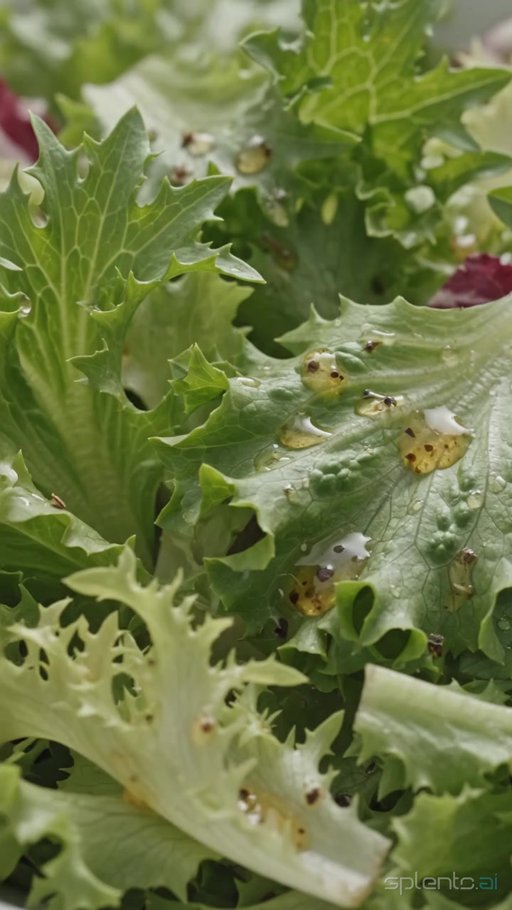 Fresh Green Salad Leaves Close Up