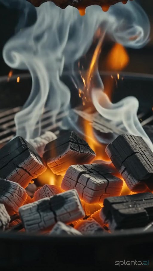 Charcoal Grill Close-Up