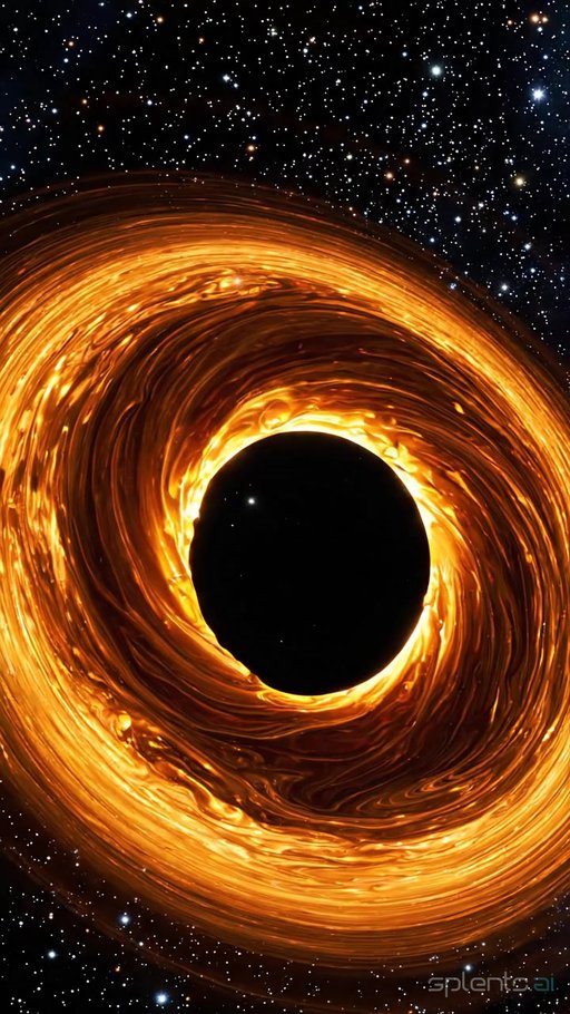 Surreal Caramel Vortex Space Animation