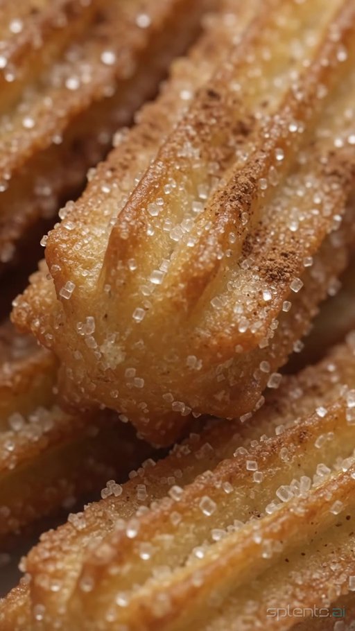 Crispy Cinnamon Churros Macro Push-In