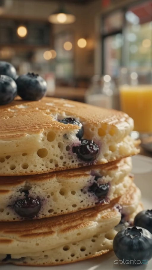 Blueberry Pancakes — restaurant video