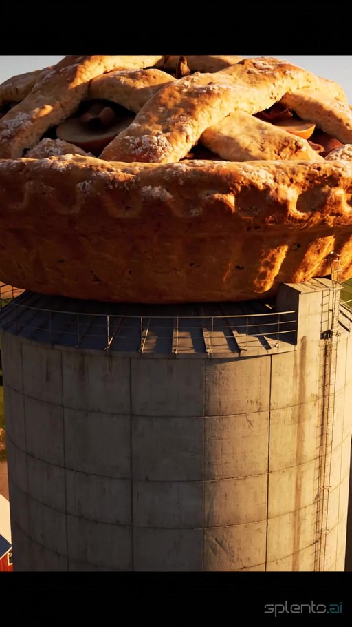 Sunset Apple Pie Over Silo