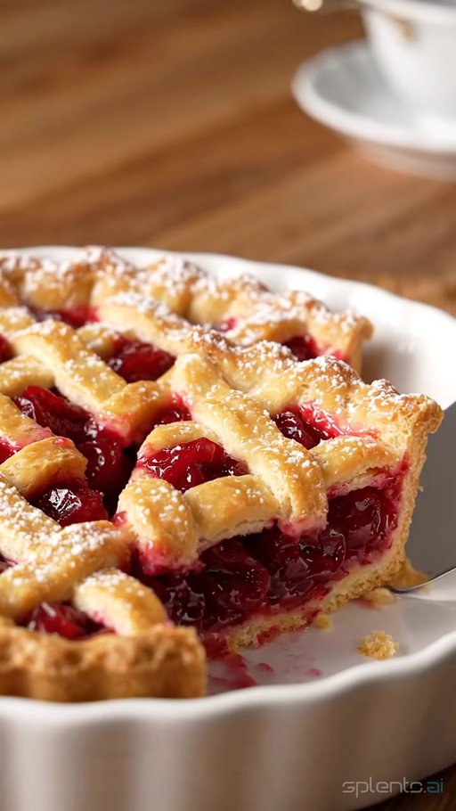 Warm Cherry Pie Still Life