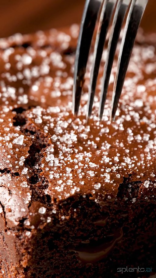 Chocolate Brownie with Sugar Crystals