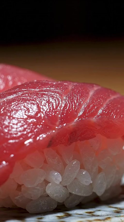 Fresh Tuna Sushi with Soy Glaze