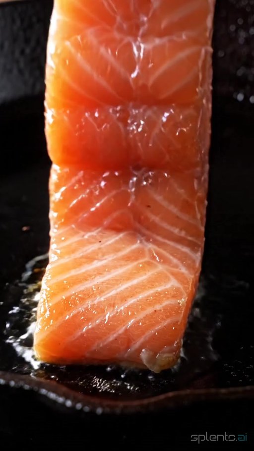 Searing Salmon with Garlic Glaze