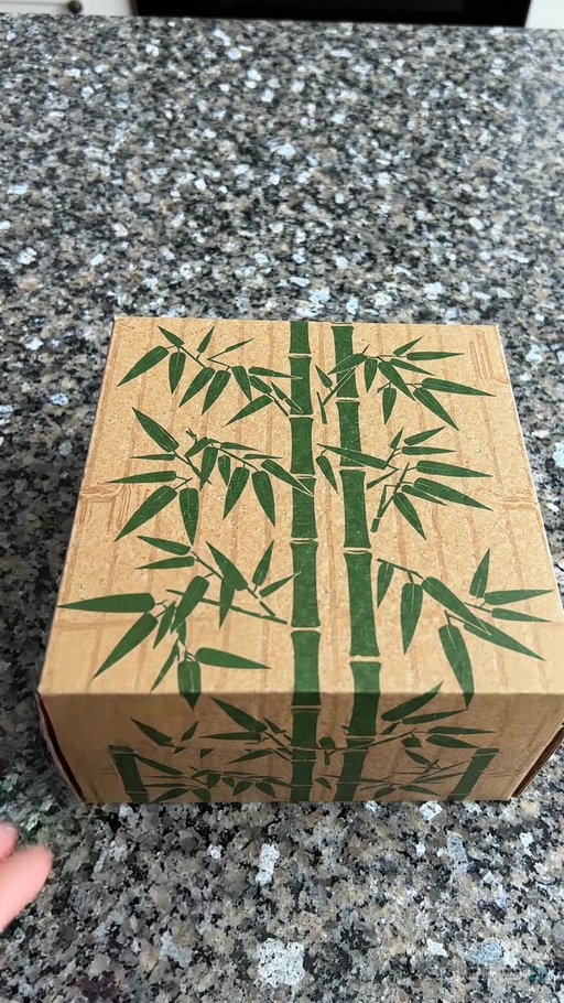 Minimalist Green Bamboo Box
