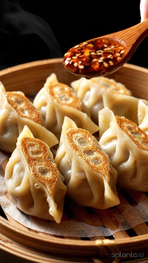 Steamed Dumplings with Sauce