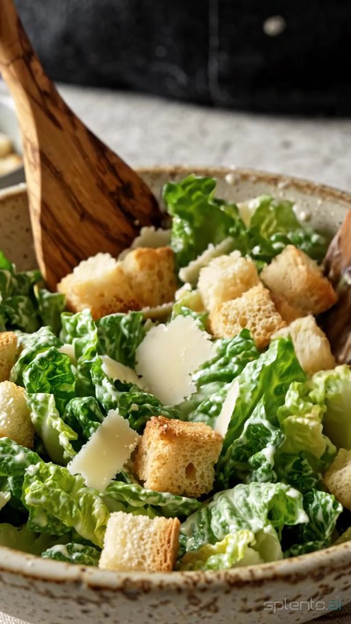 Fresh Caesar Salad B-Roll