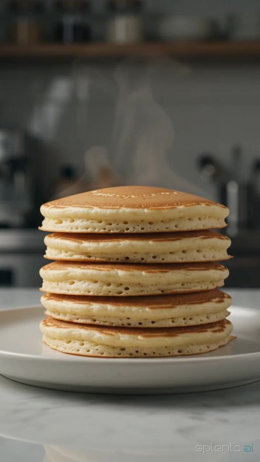 Fluffy Pancakes in Modern Kitchen — restaurant video