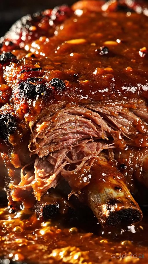 Pulled Pork Ribs with BBQ Sauce