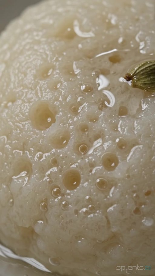 Steamed Rice Cake Syrup Drizzle Macro