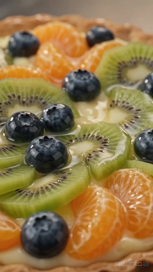 Fruit Tart Close-Up — restaurant video
