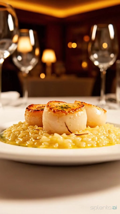 Seared Scallops with Risotto