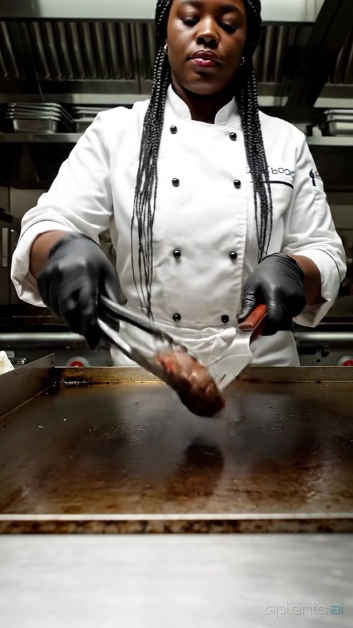 Chef Preparing Gourmet Burger