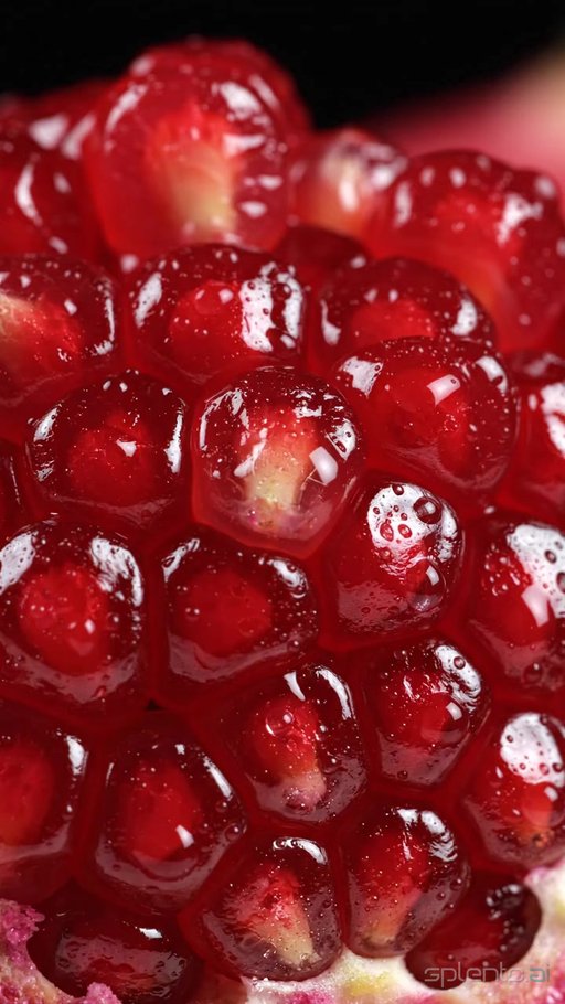 Red Pomegranate Close-Up