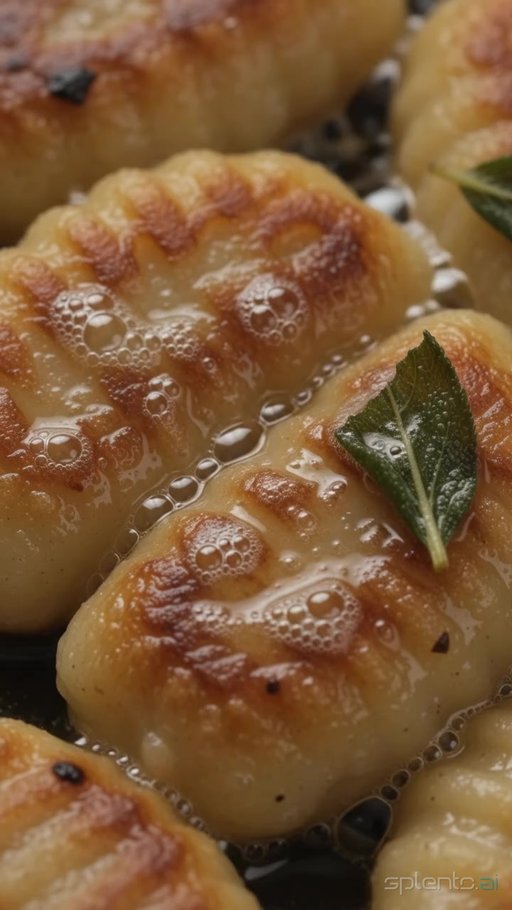 Pan-Fried Gnocchi Sizzling In Butter