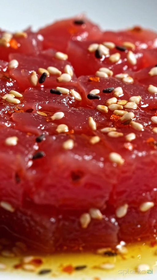 Thinly Sliced Raw Tuna