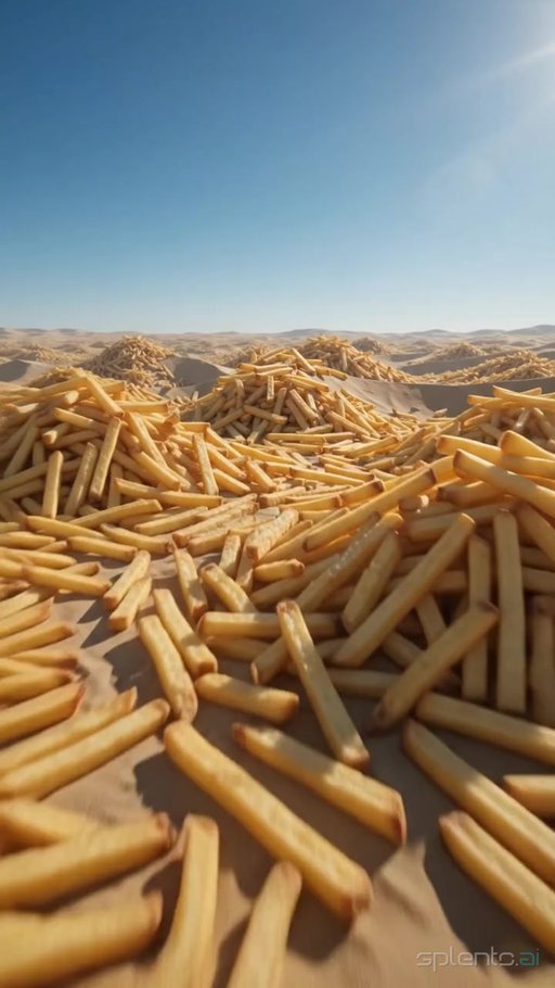 Surreal Fries Landscape — restaurant video