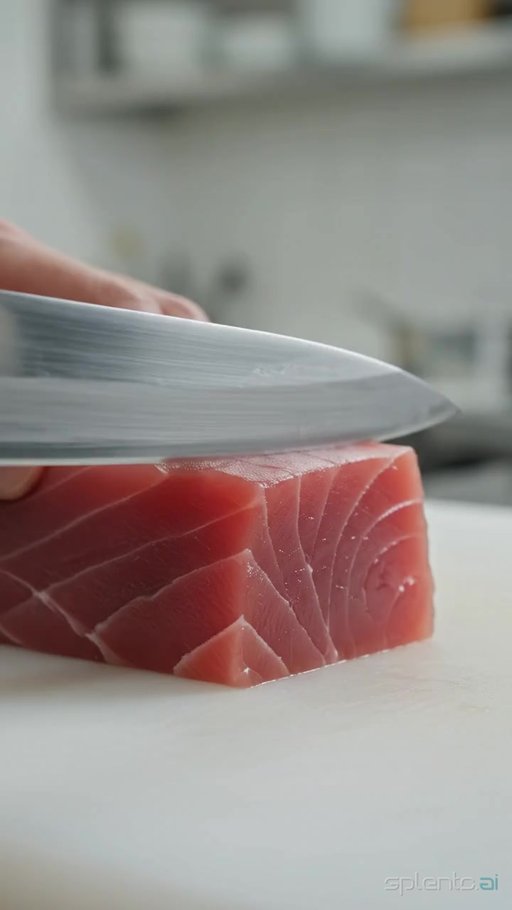 Chef Slicing Tuna