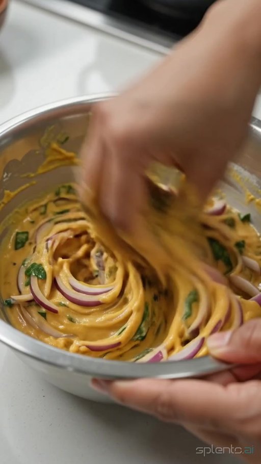 Crispy Onion Bhaji Preparation — restaurant video