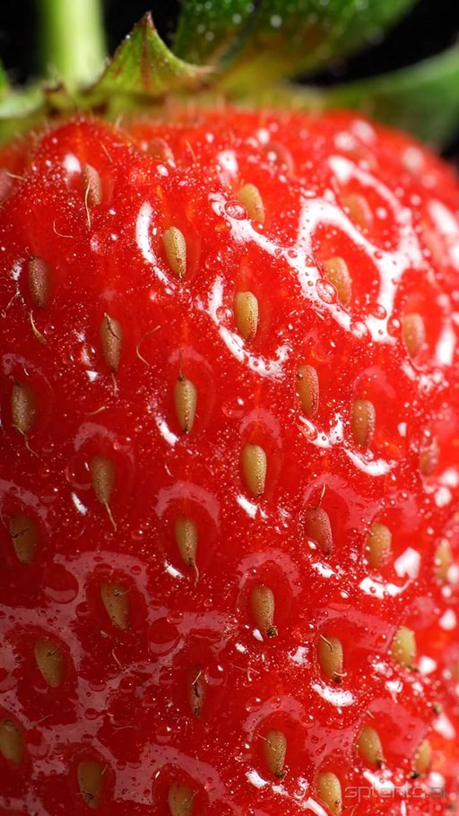 Ripe Strawberry Macro